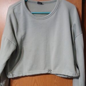 Women's Relaxed Fit Sweatshirt - Light Gray